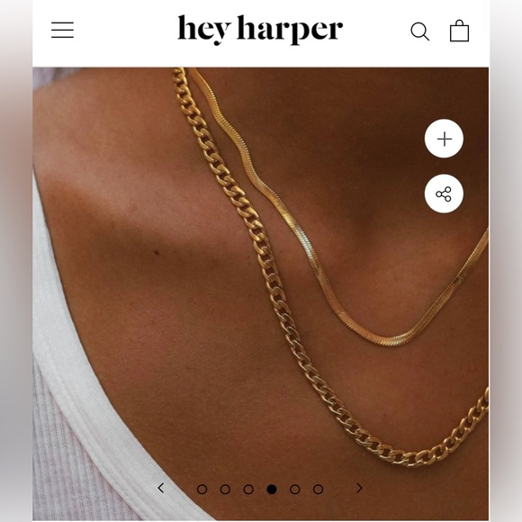 WATERPROOF Gold Curb Chain Necklace - Picture 8 of 8